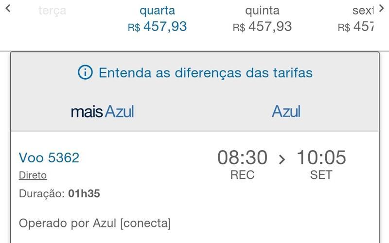 Mesmo com entraves burocráticos, Azul divulga preço de passagens Recife/Serra Talhada