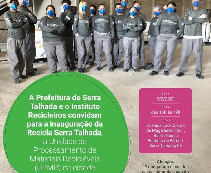 Prefeitura de Serra Talhada e Instituto Recicleiros inauguram unidade de processamento de materiais recicláveis