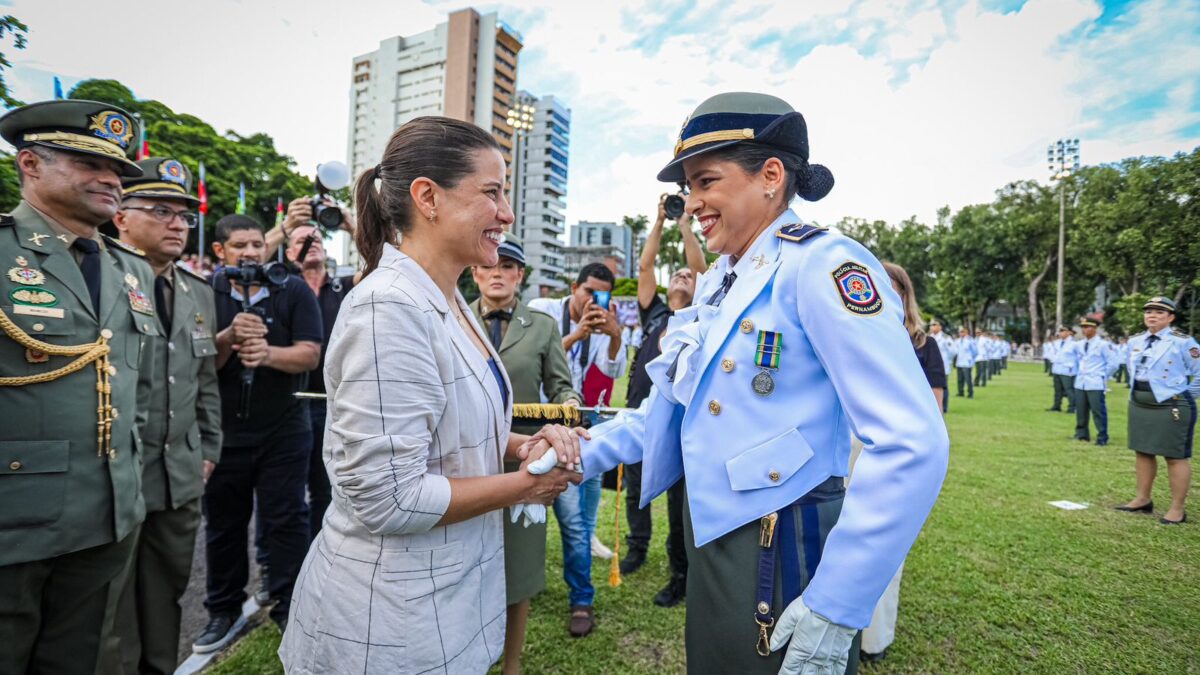 Raquel Lyra ressalta trabalho para reforçar a segurança pública de Pernambuco