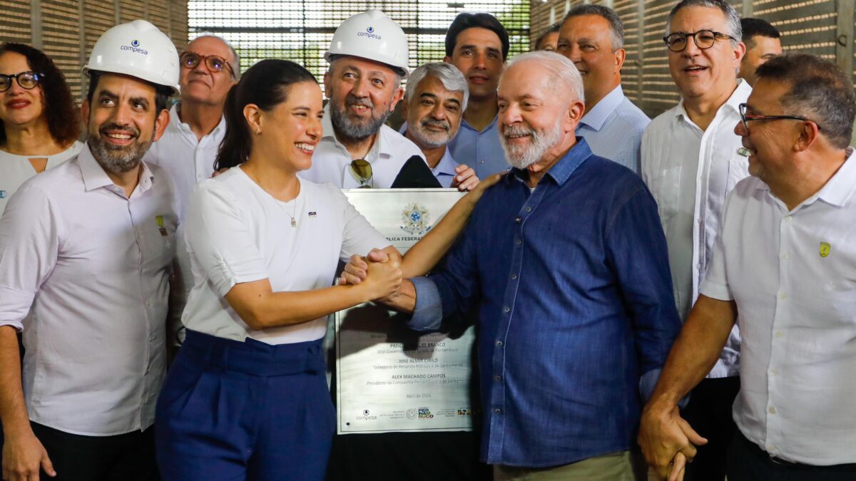 Estação elevatória da Adutora do Agreste é inaugurada pela governadora Raquel Lyra e pelo presidente Lula