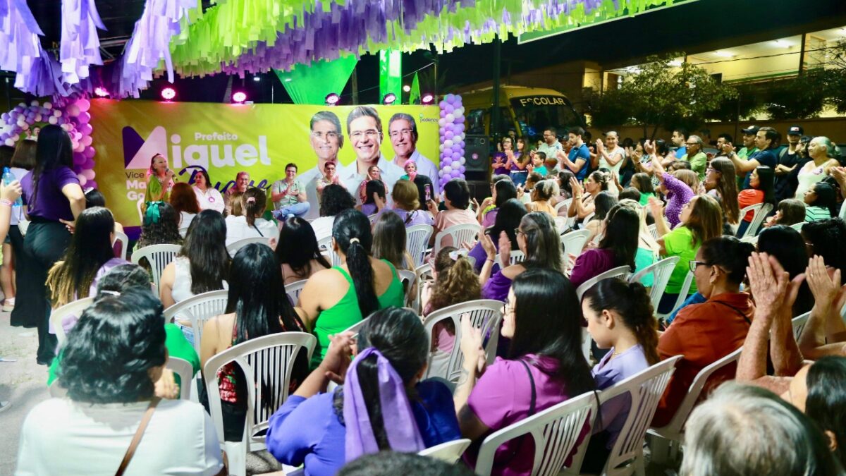 Quinta Lilás: Miguel recebe apoio de centenas de mulheres e promete ações para o protagonismo feminino