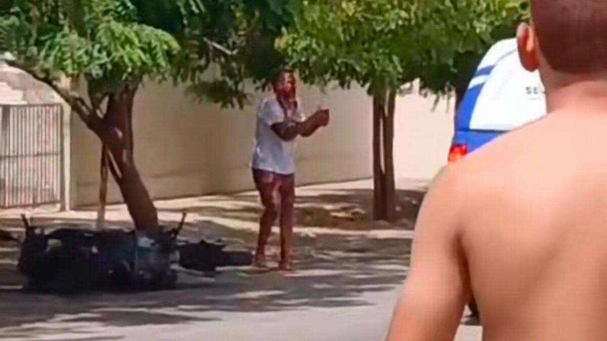 Homem em surto provoca danos à sede da Polícia Militar e ameaça populares no Vila Bela