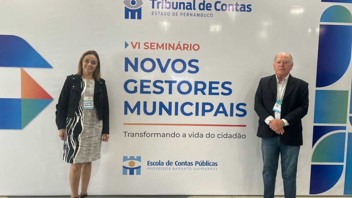 Prefeito de Iguaracy e Procuradora Municipal participam do 6º Seminário de Novos Gestores Municipais 