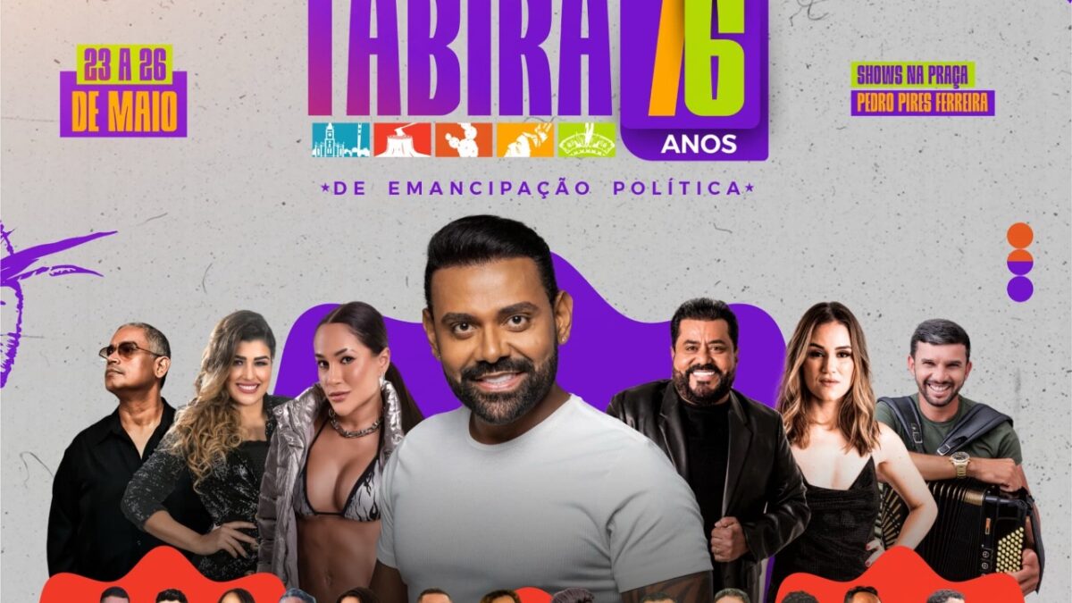Pablo, Limão com Mel e Michele Andrade animam os 76 anos de Emancipação Política de Tabira