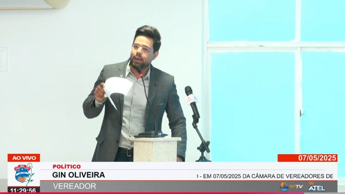 Gin detona oposição, chama advogado de forasteiro e promete barrar ‘fiscalização de palanque’ na Câmara