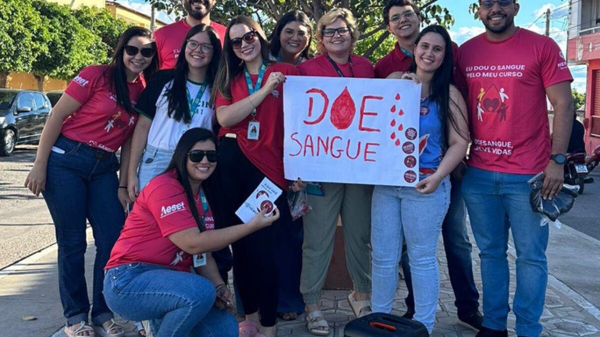 Alunos de Medicina da FACISST-AESET realizam campanha de doação de sangue em Serra Talhada