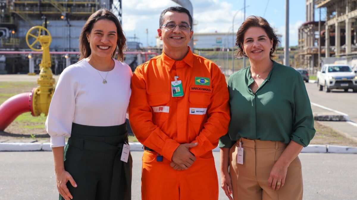 Raquel Lyra visita a Refinaria Abreu e Lima e discute investimentos no Trem 2